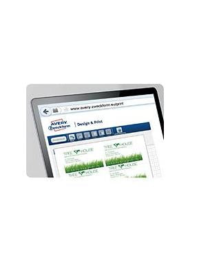 AVERY Zweckform Visitenkarten, 85 × 54 mm, 200 g/m² – für Laser/Inkjet/Kopierer – A4, 10/Blatt – 5.000 Karten