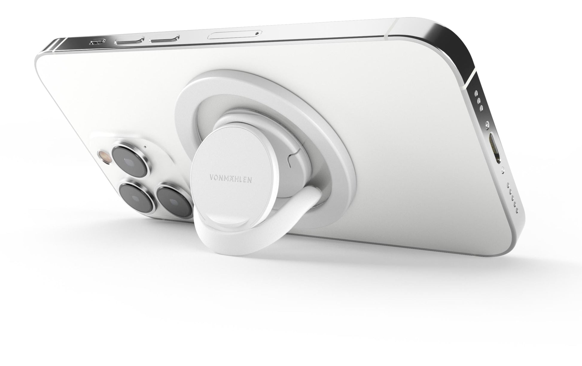 Vonmählen Backflip Mag – Foto-/Video-Griff – magnetisch, MagSafe – für iPhone (MagSafe) – Weiss
