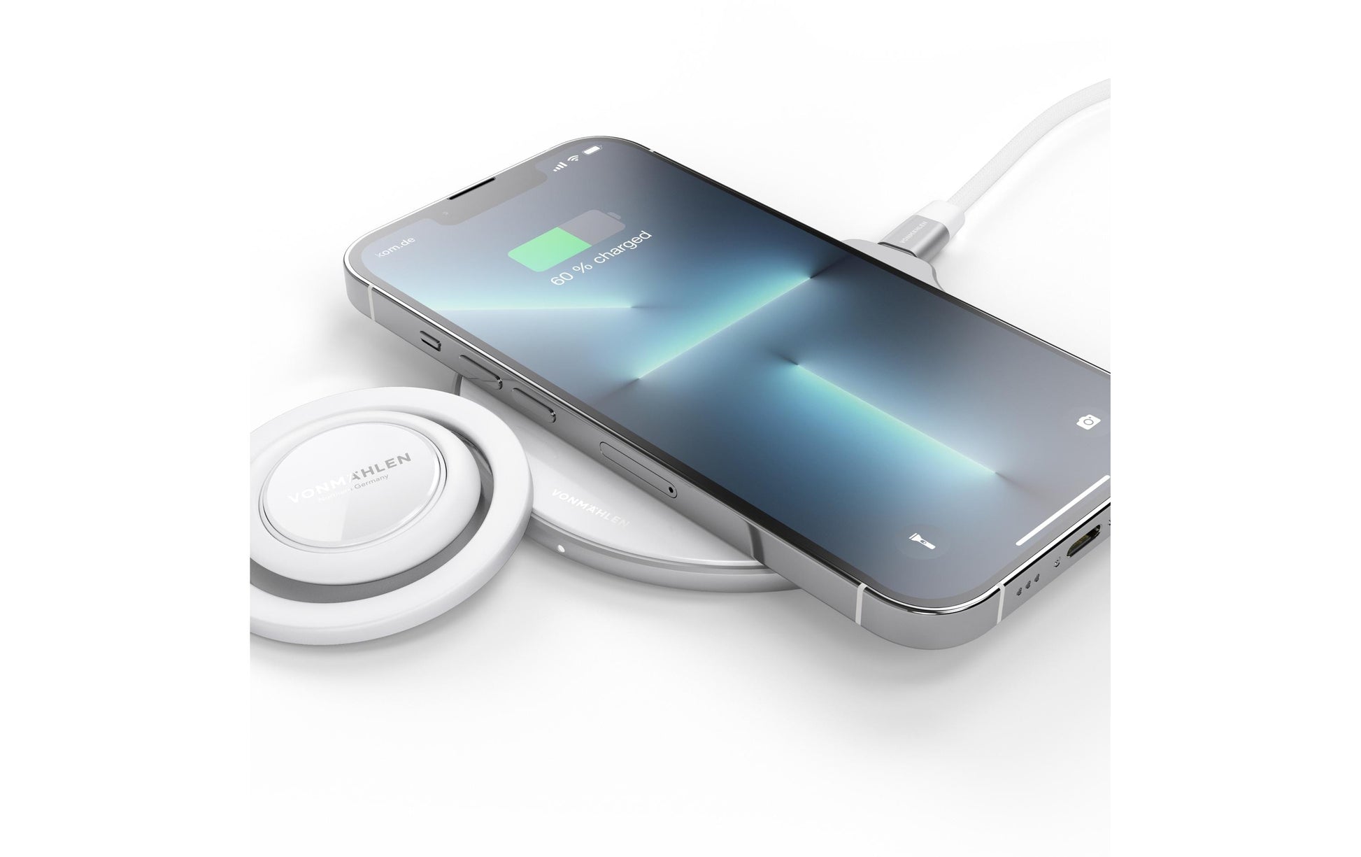 Vonmählen Backflip Mag – Foto-/Video-Griff – magnetisch, MagSafe – für iPhone (MagSafe) – Weiss