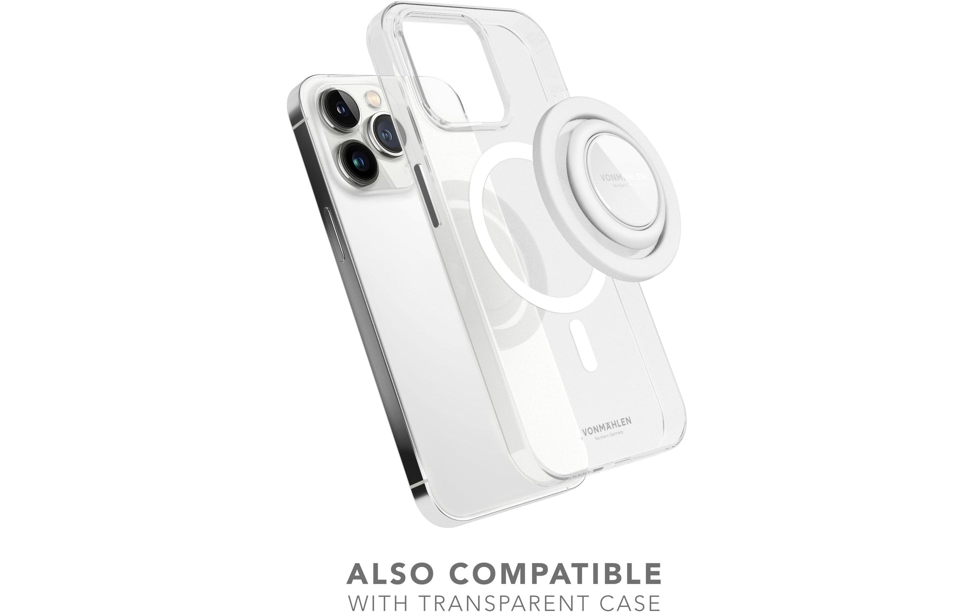Vonmählen Backflip Mag – Foto-/Video-Griff – magnetisch, MagSafe – für iPhone (MagSafe) – Weiss
