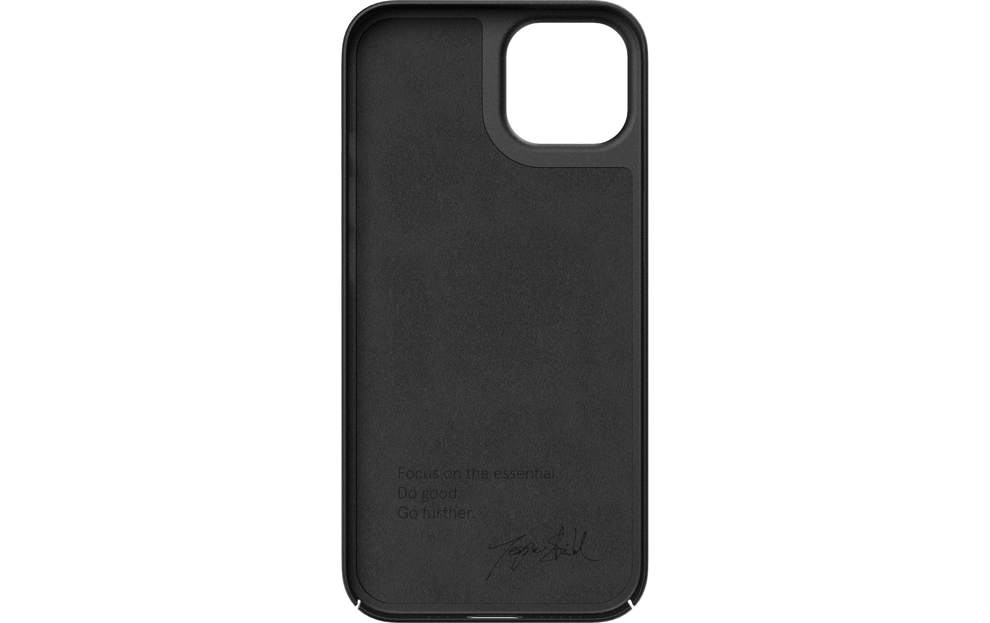 Nudient Thin Backcover – für Apple iPhone 13, MagSafe, Recycling-Kunststoff, schwarz