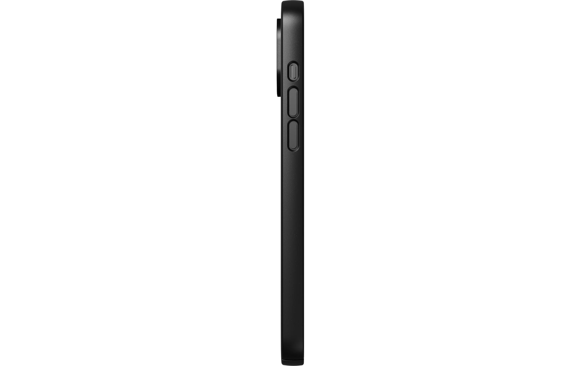 Nudient Backcover – für Apple iPhone 14 Plus, MagSafe, Mikrofaser+Kunststoff, Ink Black