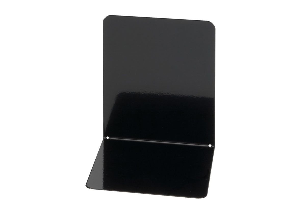 MAUL Buchstützen – schwarz – 120 × 140 mm – Stahl, 2 Stück