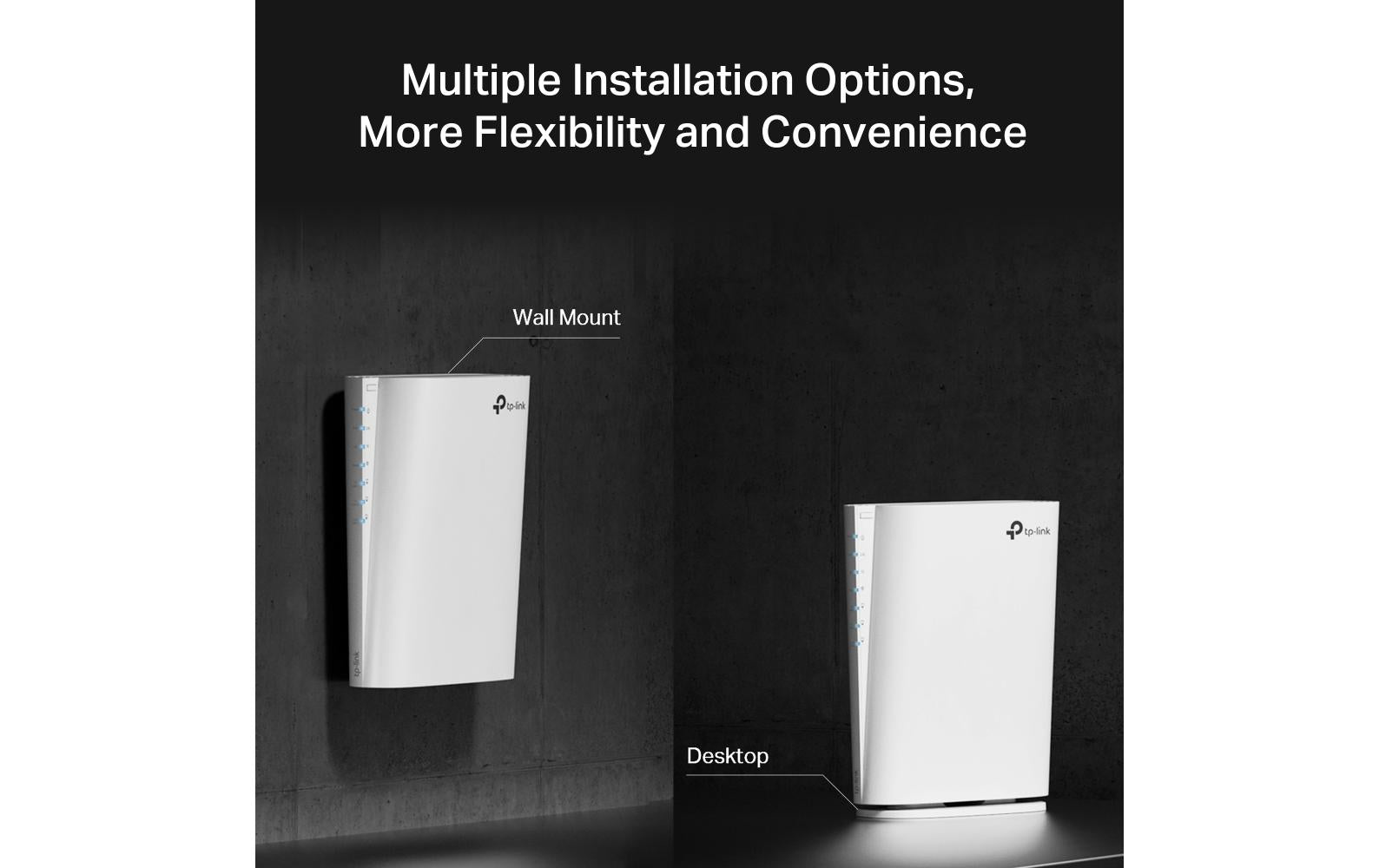 TP-Link RE900XD – Access Point – Wi‑Fi 6, 6,0 Gbit/s, 2,5GbE, Wandmontage