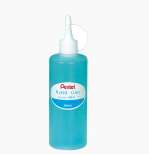 Pentel Roll'n Glue Rollkleber – Roller, permanent, transparent, auswaschbar, tropffrei, 300 ml, für Basteln