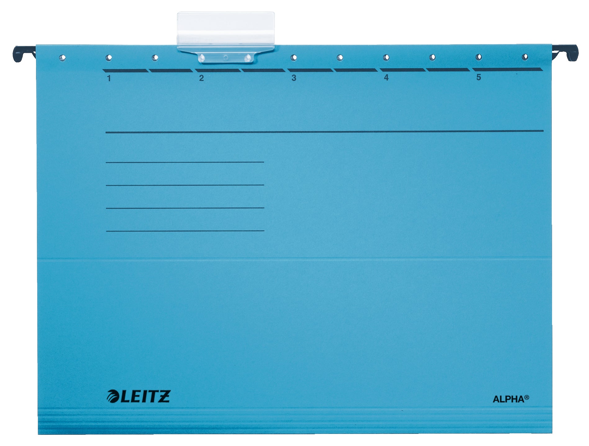Leitz Hängemappe – für A4, Bodenbreite 40 mm, Blau, Karton, 5 Stk., inkl. Reiter