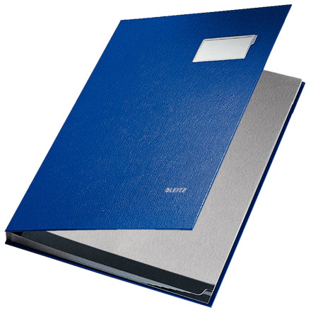Leitz Unterschriftenmappe A4 – 10 Fächer, Polypropylen (PP), Blau