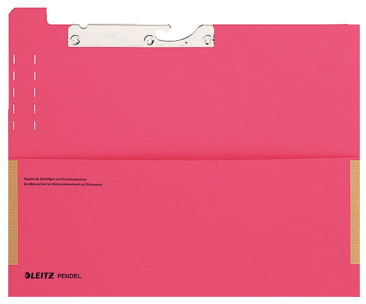 Leitz Hängetasche – für A4, Bodenbreite 2 mm, Rot, Karton, 25 Stk., mit Tab 'Fehlt'