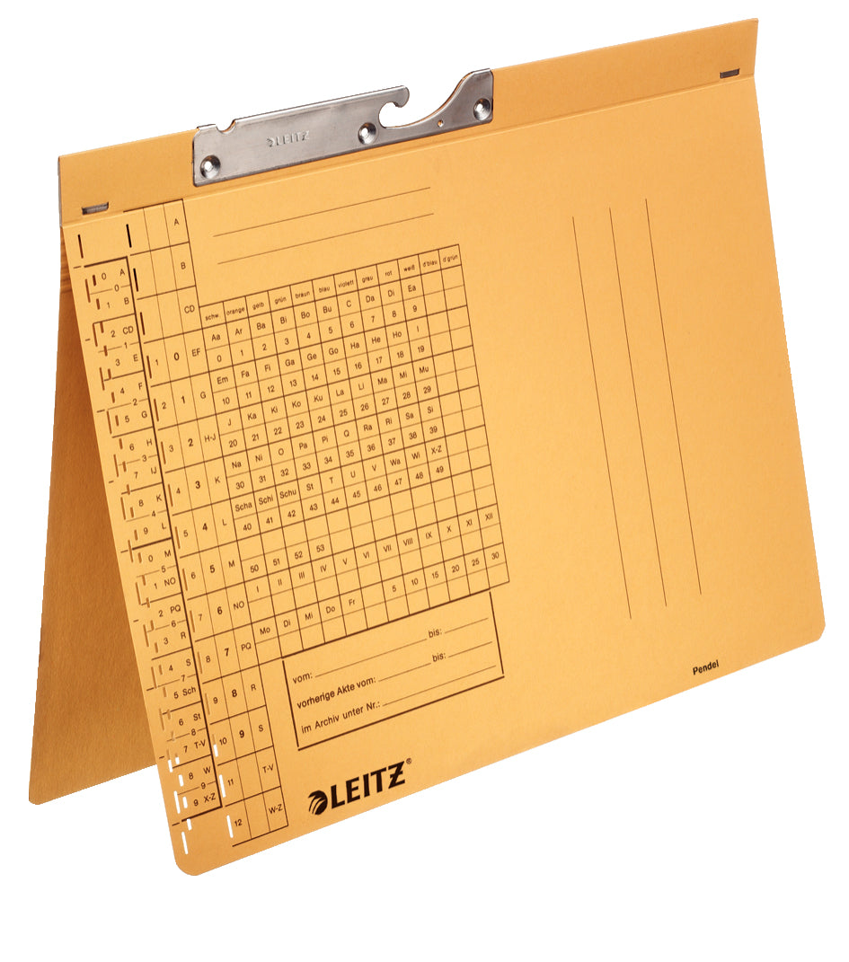 Leitz Hängehefter – für A4, 1-teilig, gelb, Karton, 50 Stk.