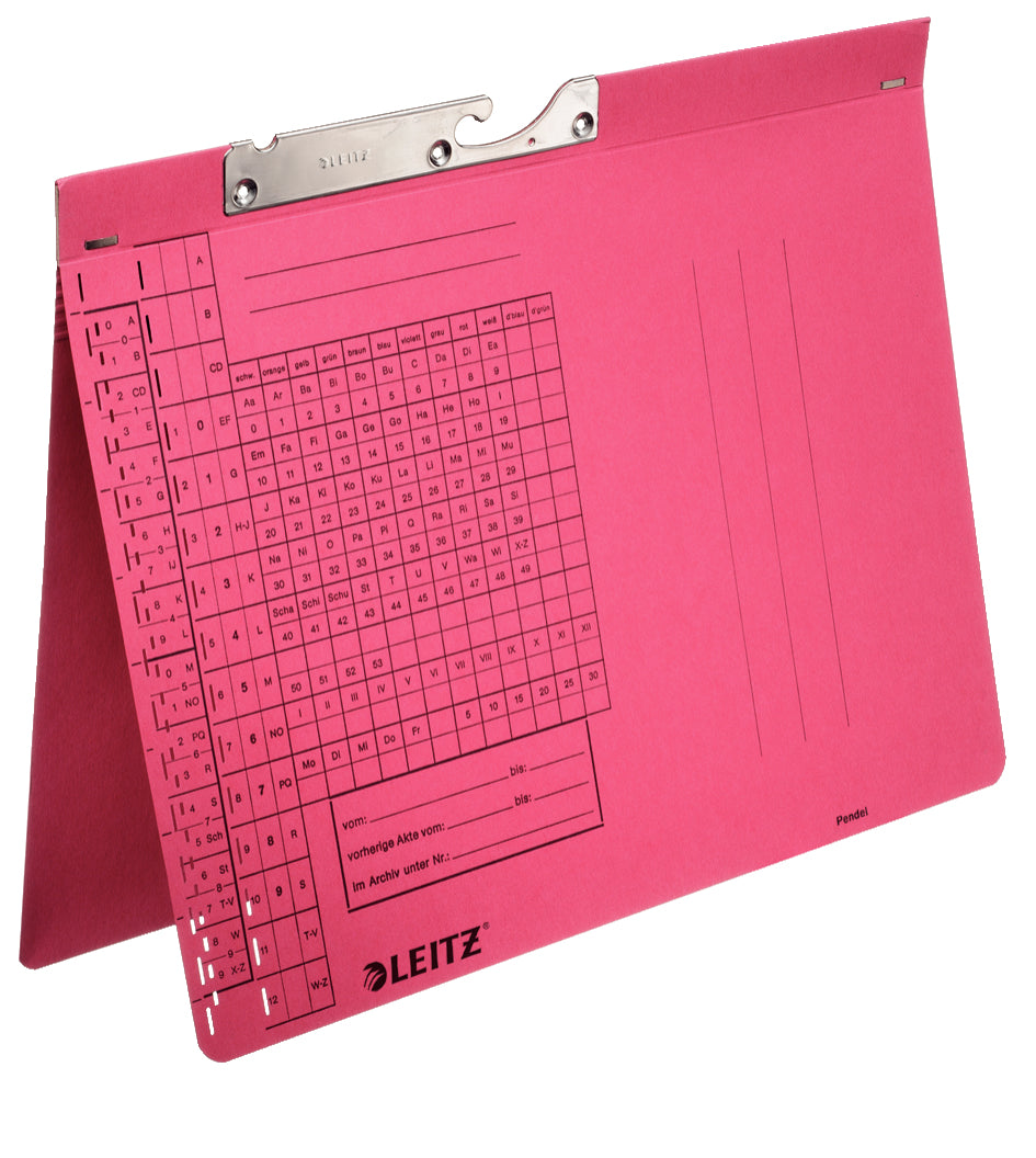 Leitz Hängehefter – für A4, 1-teilig, Rot, Karton, 50 Stk.