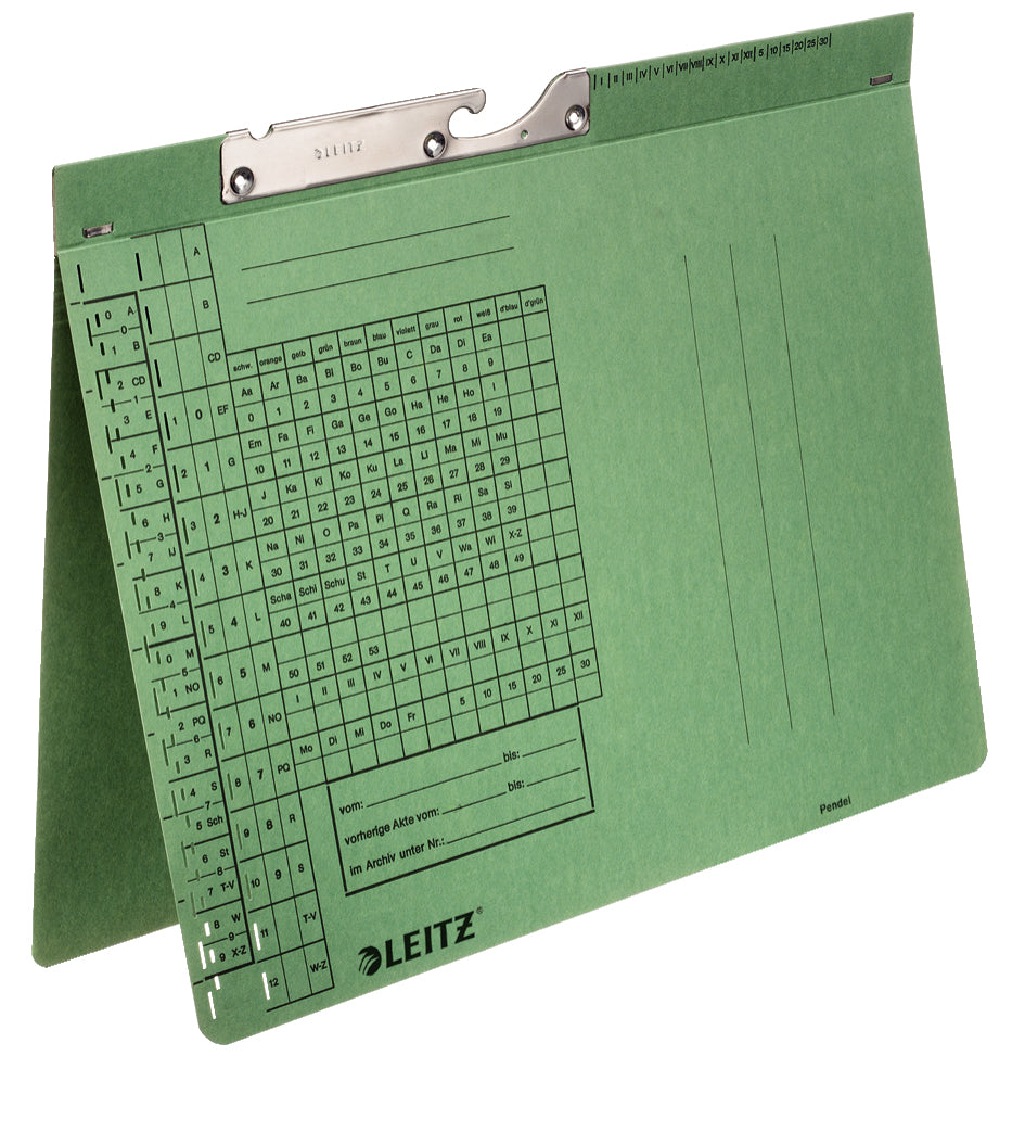Leitz Hängehefter – für A4, 1-teilig, Grün, Karton, 50 Stk.