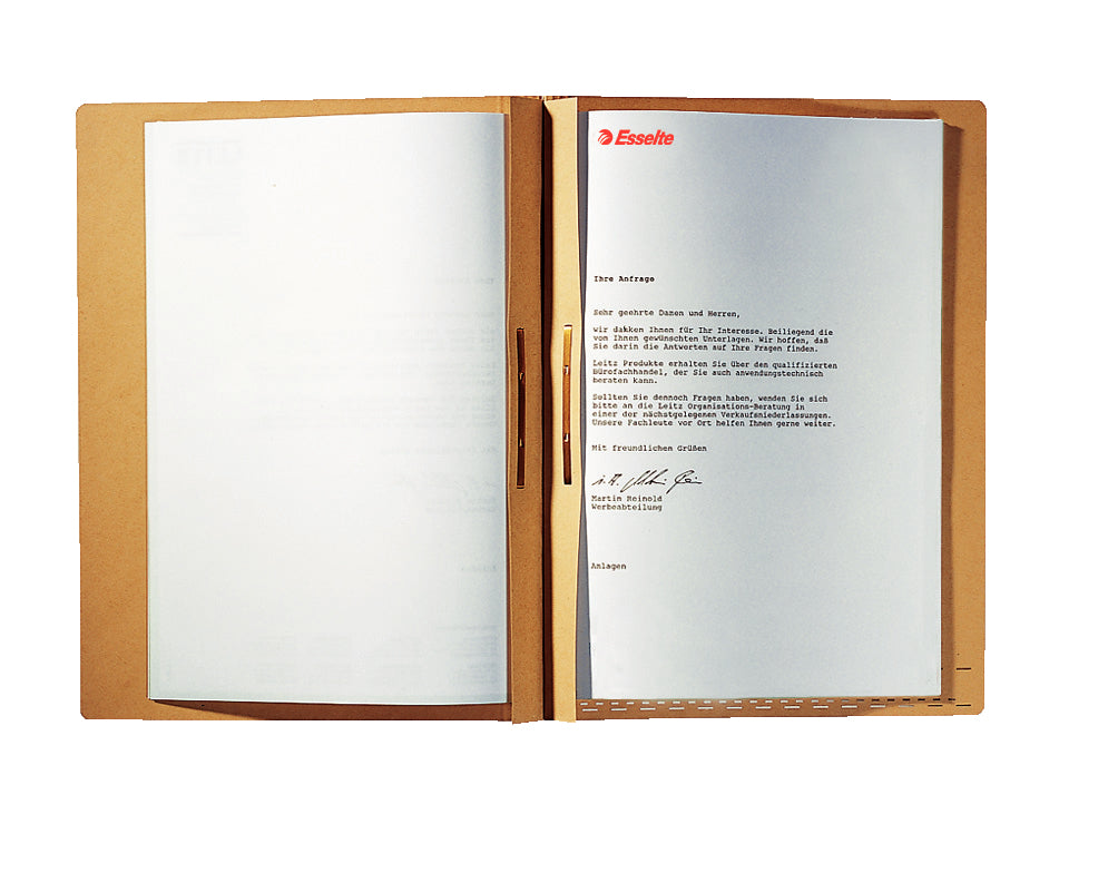 Leitz Hängehefter – für A4, 2-teilig, braun, Karton