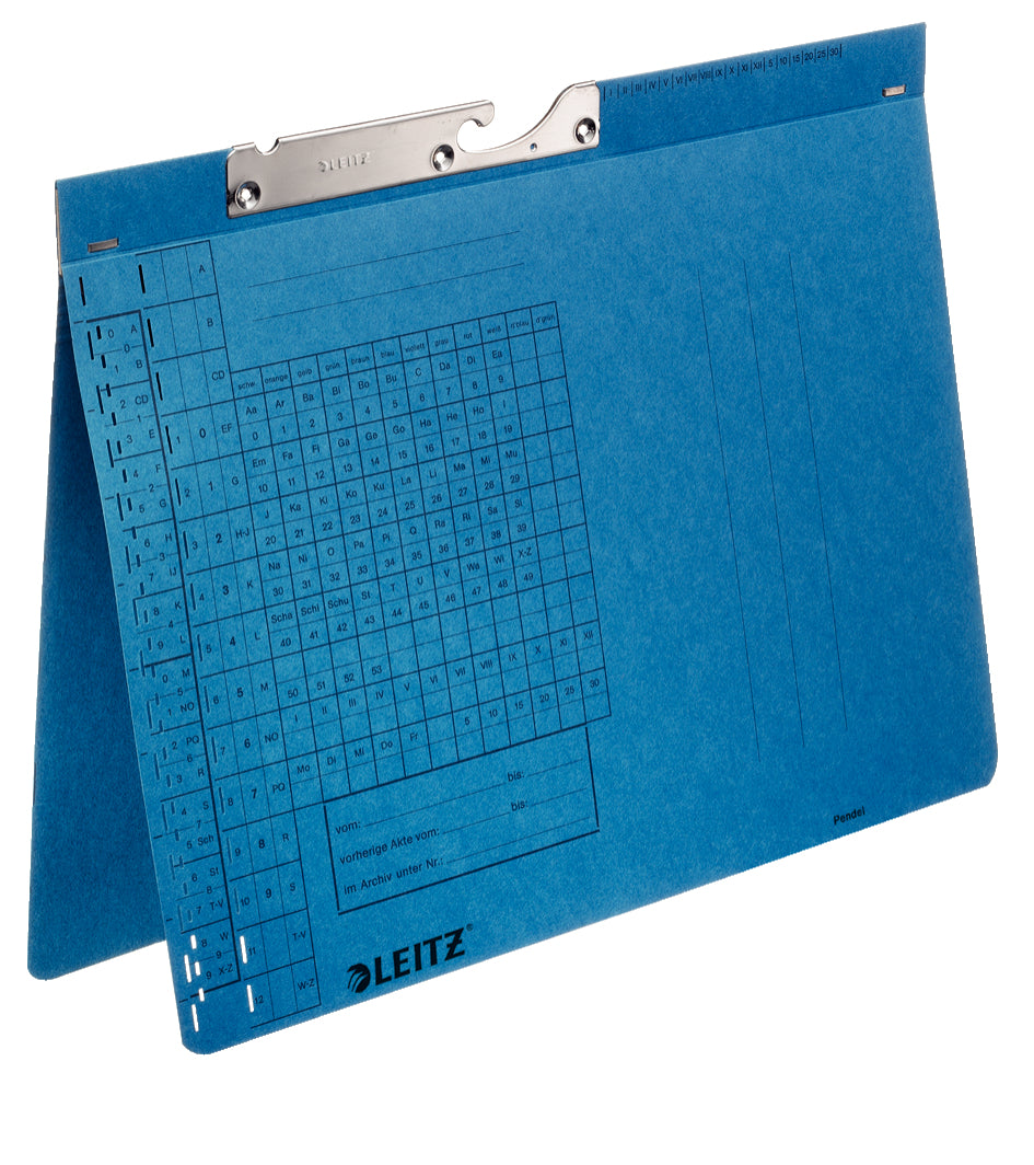 Leitz Hängehefter – für A4, 1-teilig, Blau, Karton, 50 Stk.