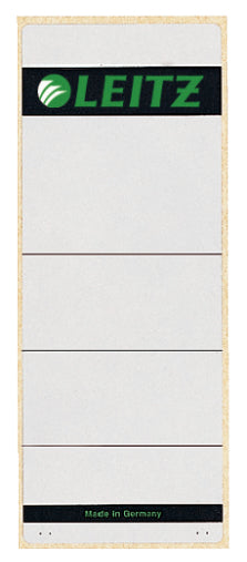 Leitz Ordnerrücken-Etiketten – 61 × 157 mm, permanent, grau