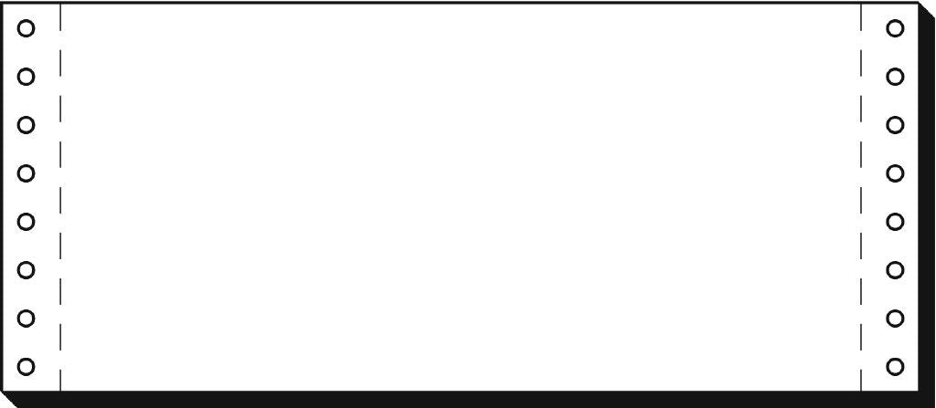 Sigel Computerpapier Endlospapier Weiss – 101,6 mm × 9,45", 70 g/m², 3'000 Blatt