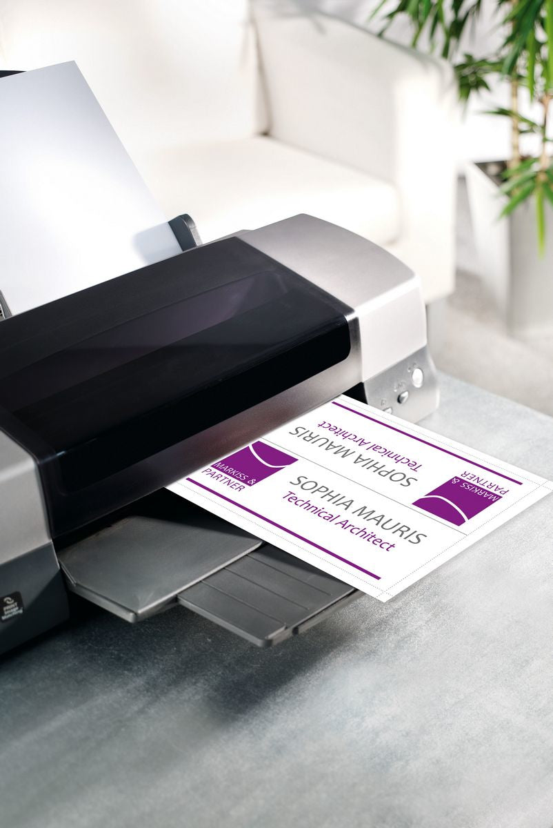 Sigel Tischkarten 240 × 180 mm, 185 g/m², weiss, Papier, vorgefalzt – für Inkjet, Laser, Kopierer – 20 Karten