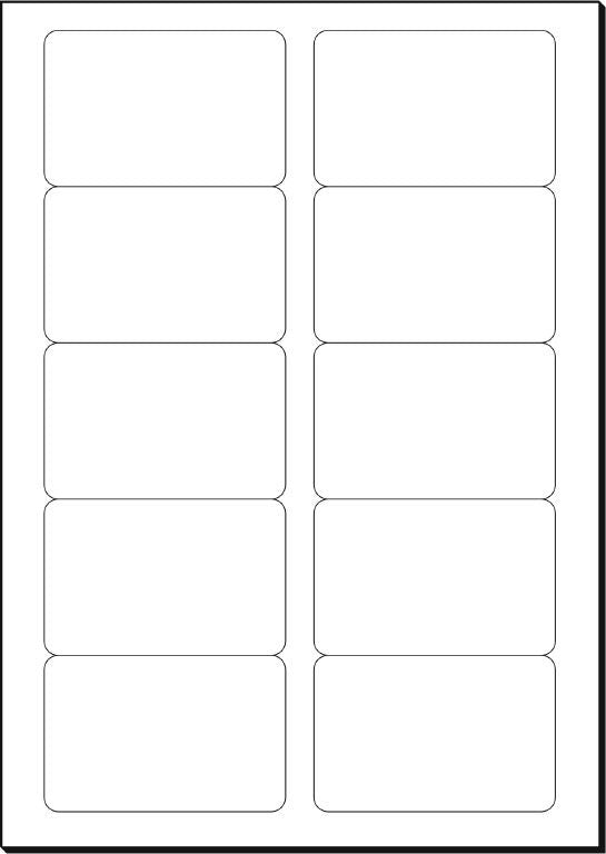 Sigel Visitenkarten, 85 × 55 mm – A4, 10 pro Blatt – 400 Karten – FSC-zertifiziert, abgerundete Ecken