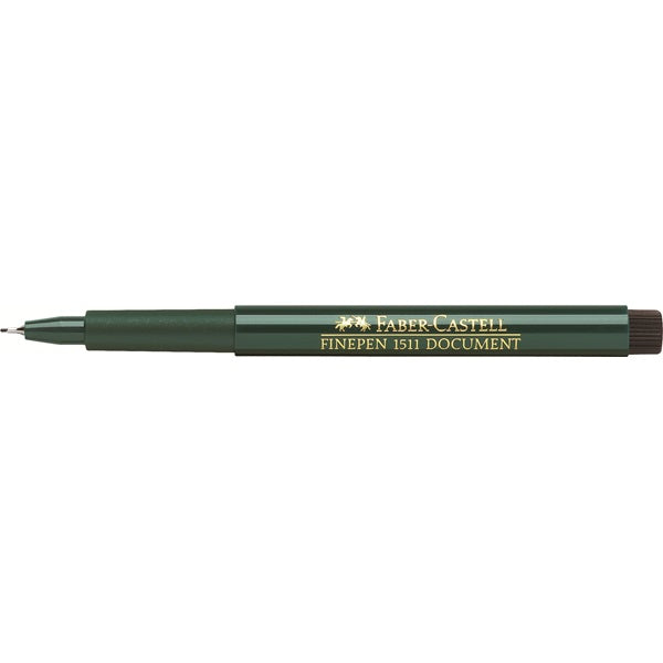 Faber-Castell Finepen 1511 Fineliner 0,4 mm – schwarz – dokumentenecht