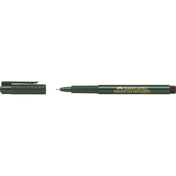 Faber-Castell Finepen 1511 Fineliner 0,4 mm – schwarz – dokumentenecht