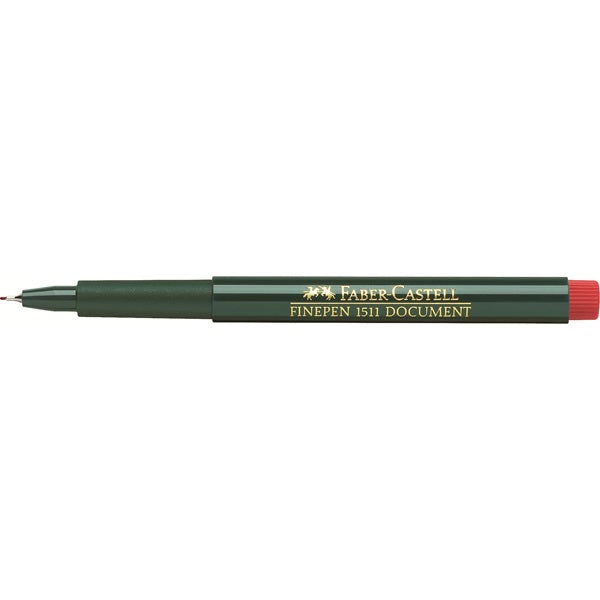 Faber-Castell Finepen 1511 Fineliner 0,4 mm – rot – dokumentenecht