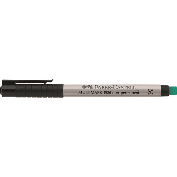 Faber-Castell OHP-Marker – schwarz, 10 Stk., feucht abwischbar – für Folien & glatte Oberflächen