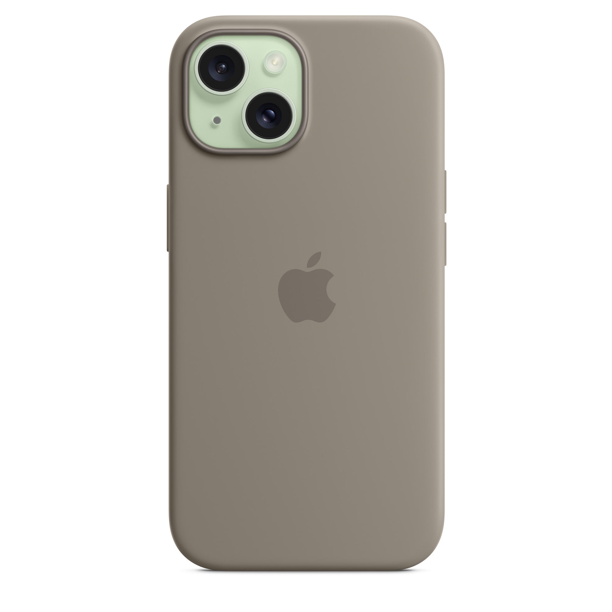 Apple Backcover – für Apple iPhone 15 – Clay – Silikon, MagSafe-kompatibel