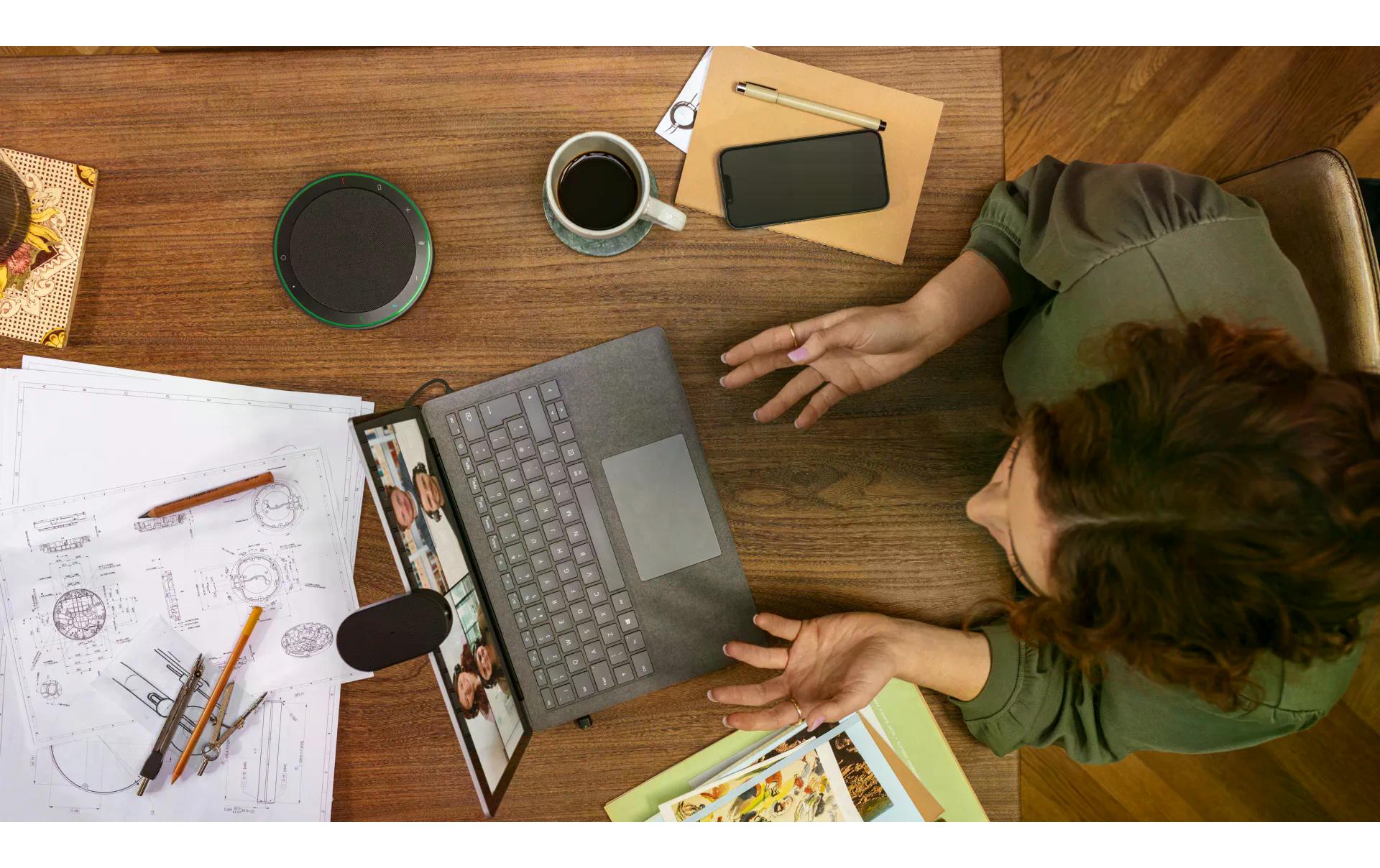 Jabra Speak2 75 Freisprecheinrichtung – USB‑C, Bluetooth 5.2 – für Microsoft Teams – schwarz