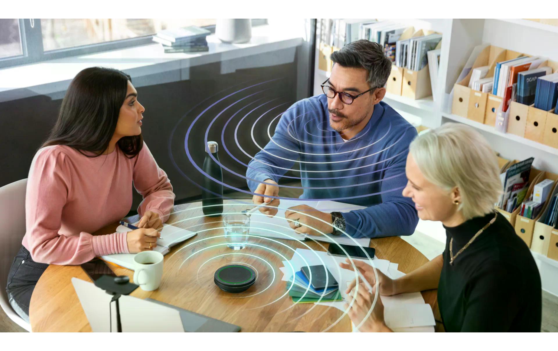 Jabra Speak2 55 Konferenzlautsprecher – USB/Bluetooth, USB‑C/A, für Microsoft Teams, Zoom, Google Meet