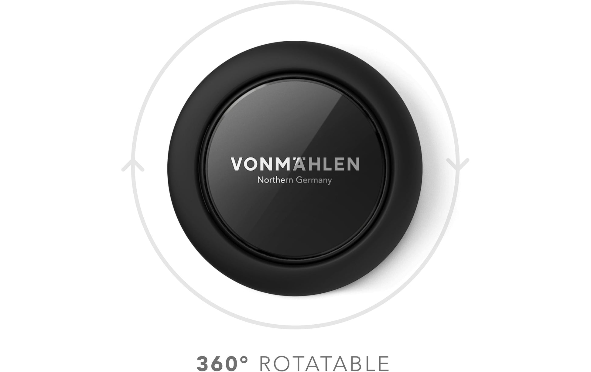 Vonmählen Backflip Pure Black – Smartphone-Griff – magnetisch, mit Klebekissen, für Smartphones