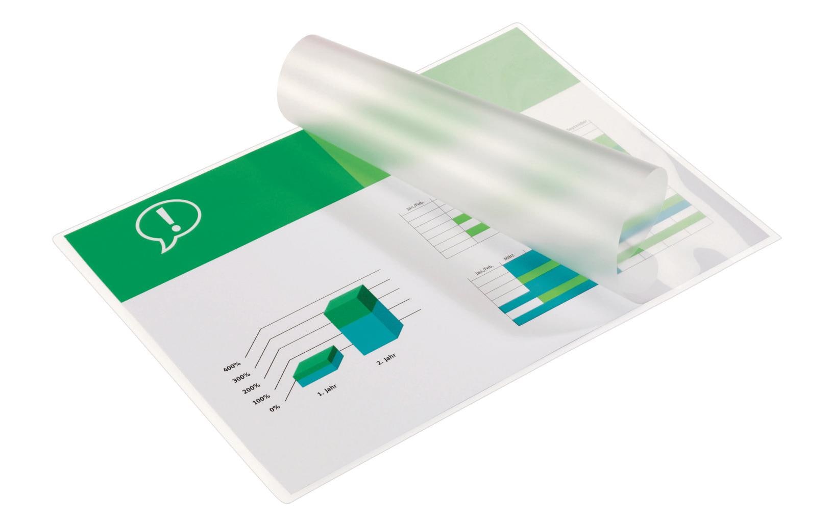 GBC Laminierfolien A2, glänzend – 125 µm, 426 × 600 mm, 50 Stk.