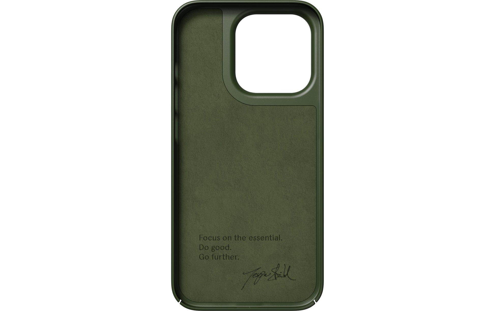 Nudient – Backcover – für Apple iPhone 14 Pro – Pine Green – Recycelbarer Kunststoff, MagSafe-kompatibel