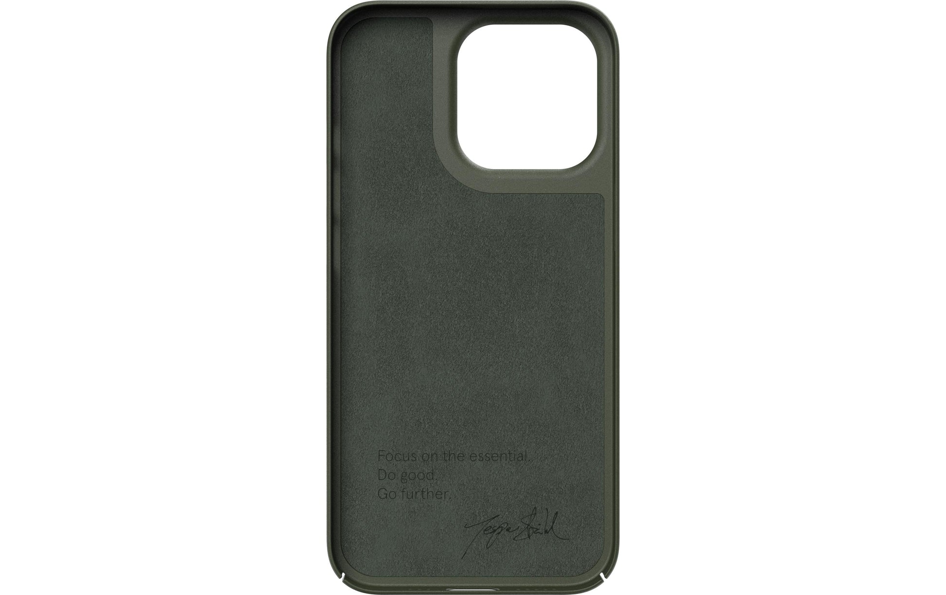 Nudient Thin Case – Backcover – für Apple iPhone 13 Pro, MagSafe, Recycling-Kunststoff, Pine Green