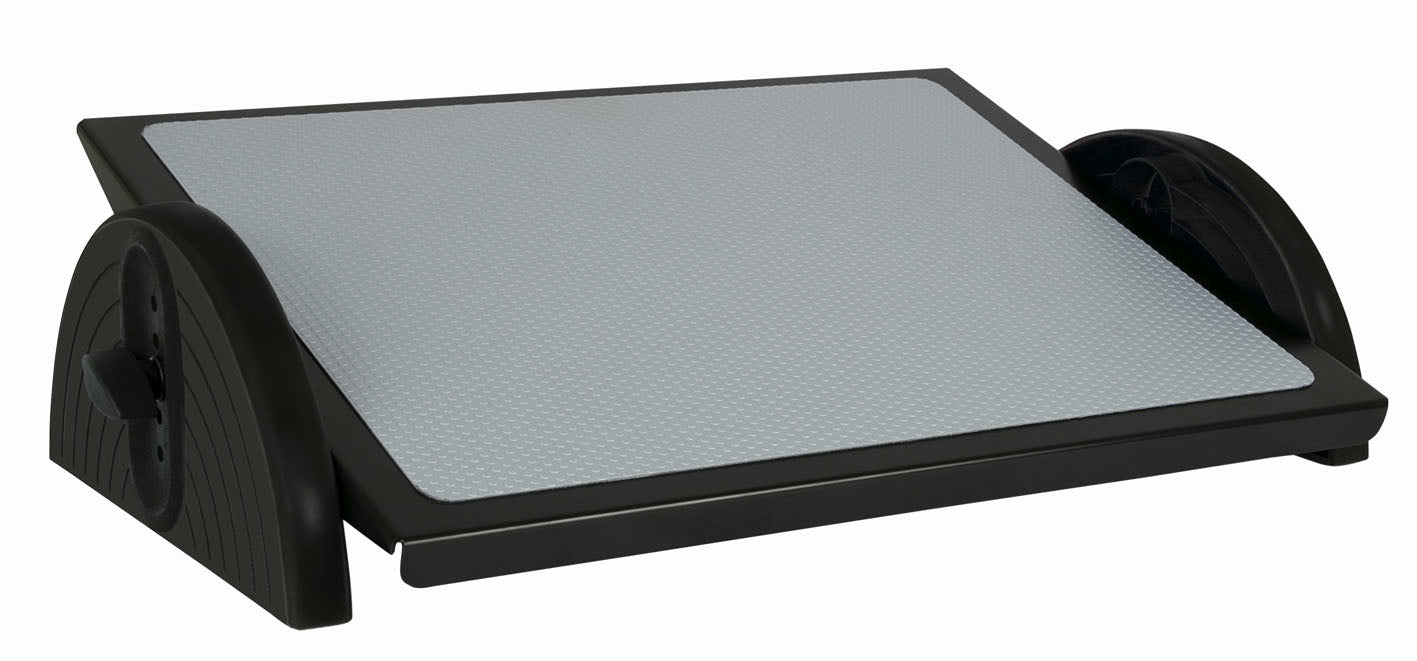 Wedo Fussstütze Relax Steel – 46 × 35 cm, Stahlblech, Schwarz