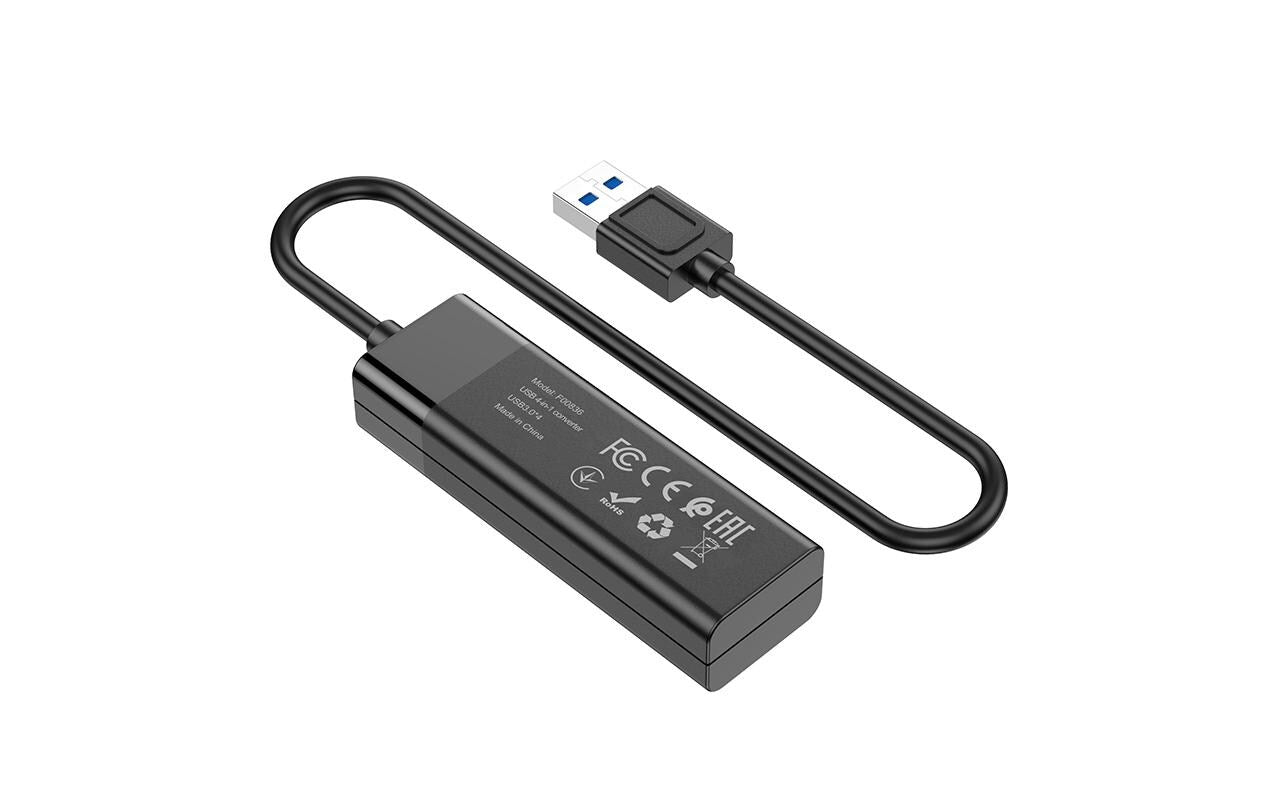 ONIT F00836 USB-Hub – USB 3.0, 4× USB-A, für Windows/Mac/Linux