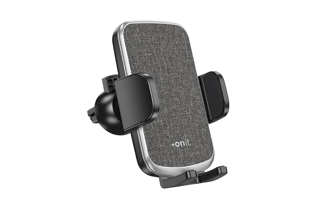ONIT Auto-Halterung, Lüftung, drehbar, neigbar – für Geräte 55–95 mm – Schwarz, ABS