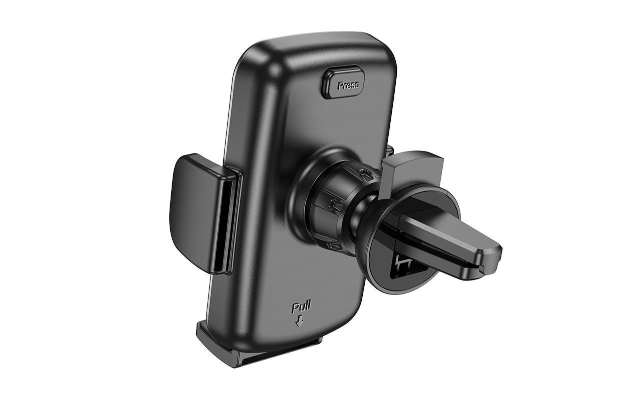ONIT Auto-Halterung, Lüftung, drehbar, neigbar – für Geräte 55–95 mm – Schwarz, ABS