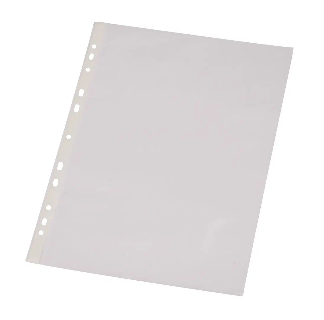 Q-CONNECT Sichtmappe A4 – transparent, Polypropylen, glänzend, 50 µm, 100er-Pack