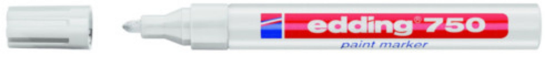 Edding Permanentmarker für Glas, Metall, Plastik – Weiss