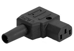 Bachmann Montagekupplung IEC320 C13, Schraubanschluss, 66×54×20 mm – Schwarz