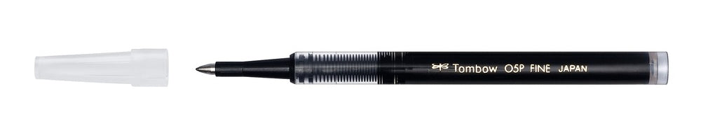 Tombow Rollerpatrone Havanna – Schwarz, 0,5 mm, geruchsarm