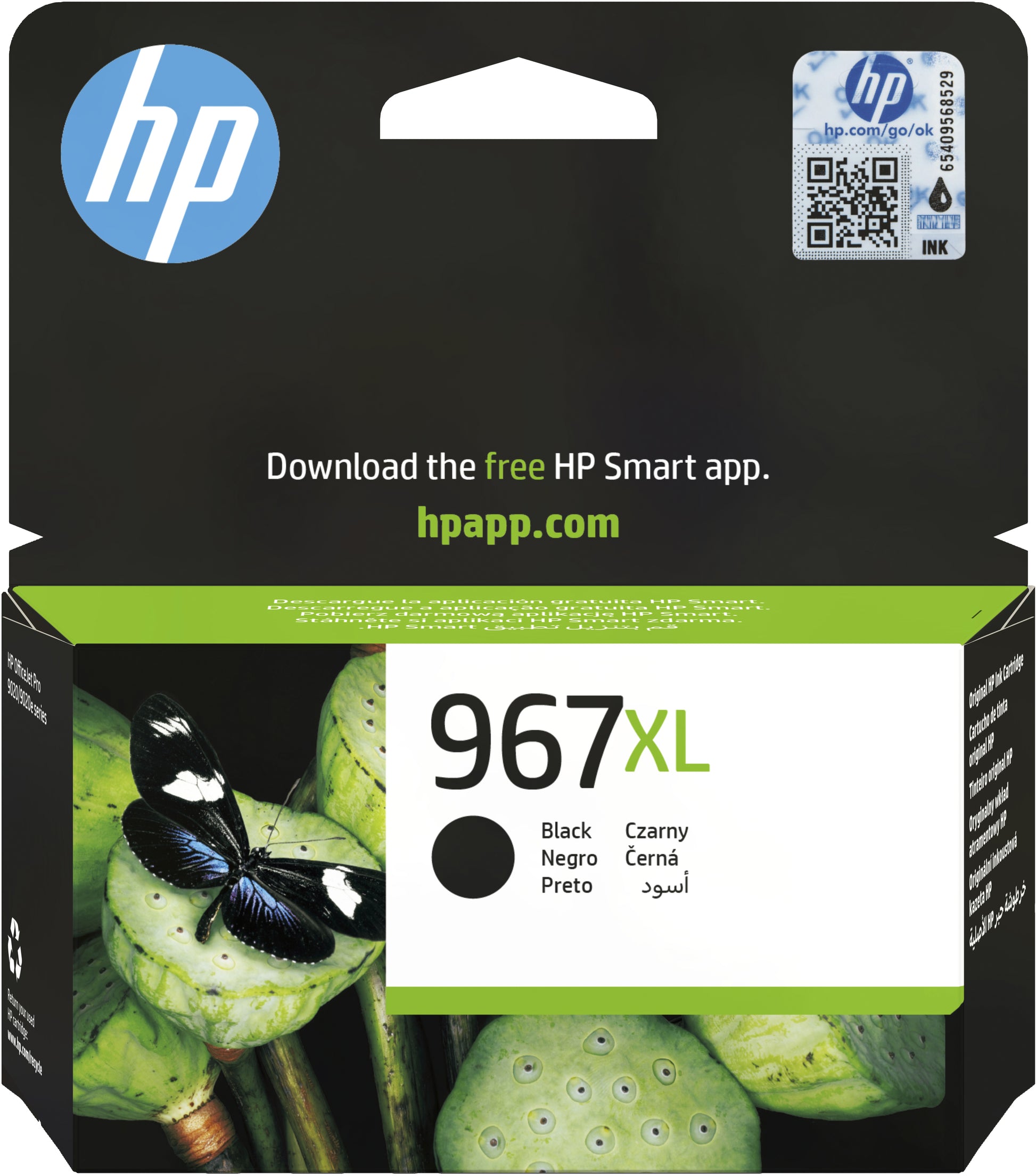 HP Tintenpatrone 967XL, Schwarz – für Tintenstrahldrucker/Multifunktionsgeräte