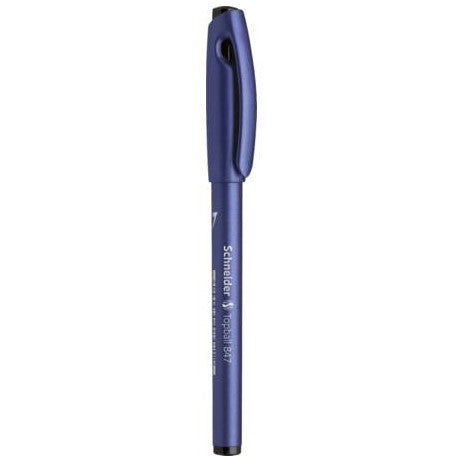 Schneider Schreibgeräte Schneider Topball 847 – Tintenroller, mit Kappe, 0,5 mm, Schwarz