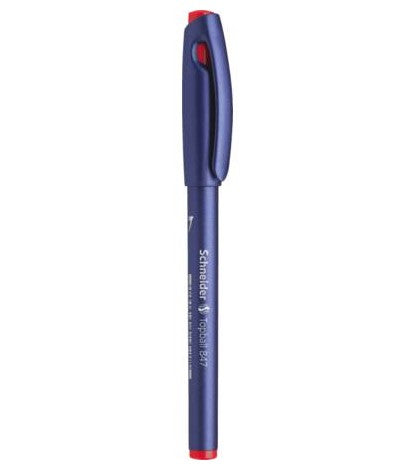 Schneider Schreibgeräte Schneider Topball 847 – Tintenroller, mit Kappe, 0,5 mm, Rot, für Linkshänder