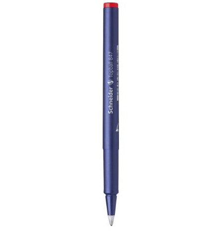 Schneider Schreibgeräte Schneider Topball 847 – Tintenroller, mit Kappe, 0,5 mm, Rot, für Linkshänder