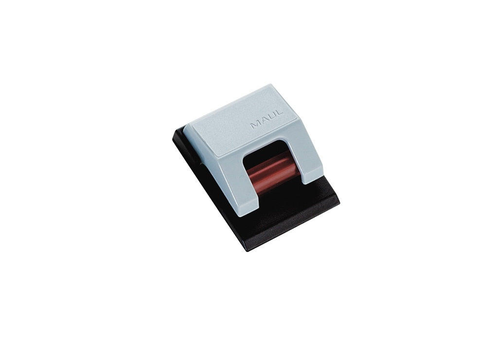 MAUL Stiftschlaufe – selbstklebend, Kunststoff, grau, 33 × 17 mm