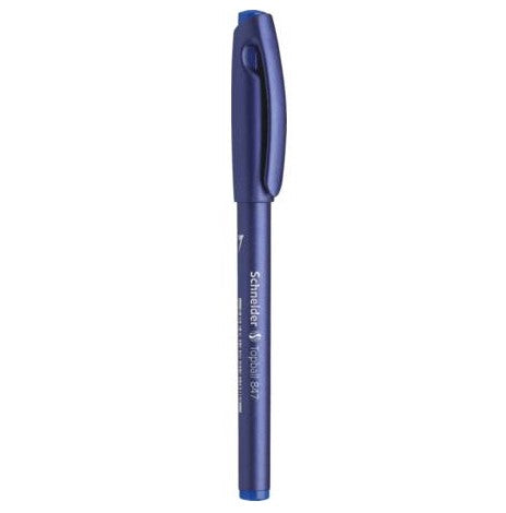 Schneider Schreibgeräte Schneider Topball 847 – Tintenroller, mit Kappe, 0,5 mm, Blau