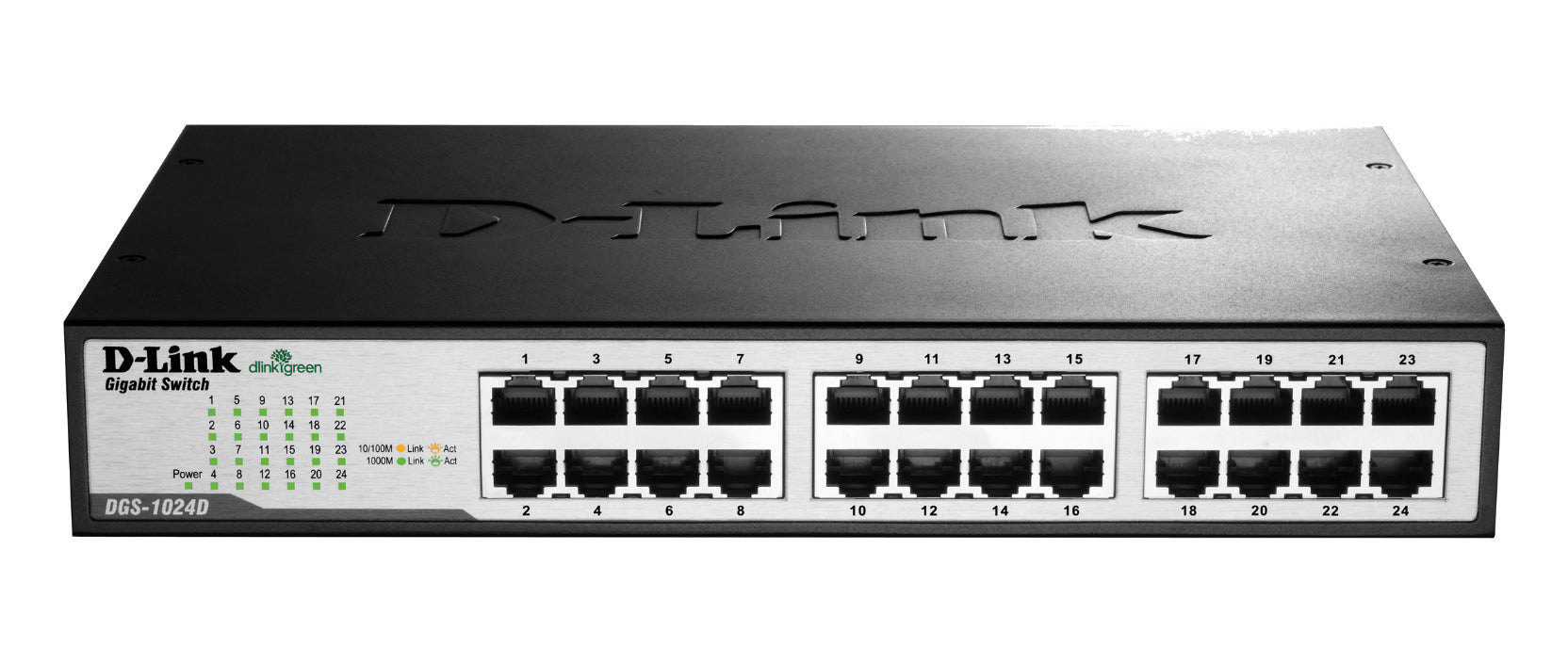 D-Link DGS-1024D – Unmanaged Switch – 24×GbE, 19" Rack