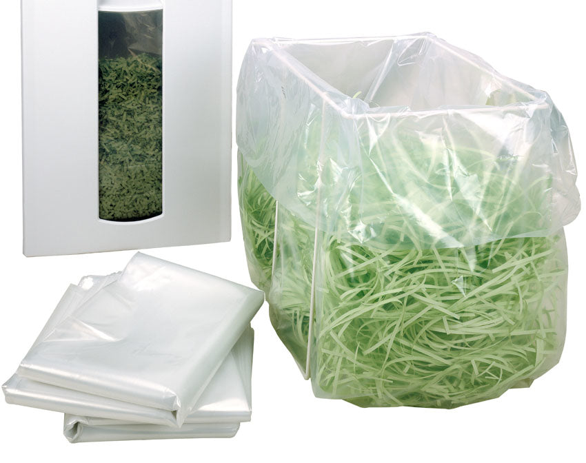HSM Aktenvernichtersäcke – 100 Stk., 348 × 195 × 800 mm, für HSM Classic 104/Classic 105/Classic 108 und mehr