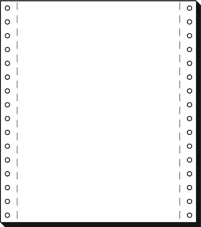 Sigel Computerpapier endlos – 180 mm × 8" – 70 g/m² – weiss – 1-fach – 2'000 Blatt