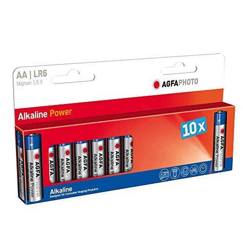 AgfaPhoto AA Batterien, Alkaline, 1,5 V – 10 Stk.